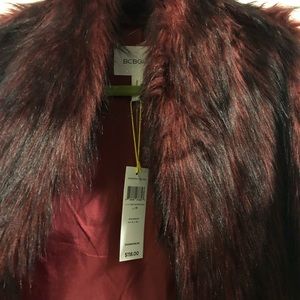 Never warn! BCBG faux fur vest!